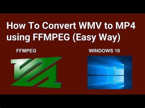 ffmpeg convert wmv to mp4